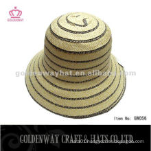 Fashion Short Brim Bucket Hat paper braid hats cheap beautiful for women summer beach